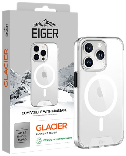 Eiger iPhone 15 Pro Glacier Backcover with MagSafe transparent