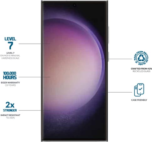 Eiger Galaxy S24 Ultra Screen Protector Edge Mountain Glas