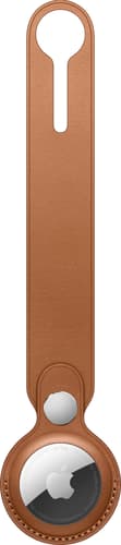 Apple AirTag Leather Loop Saddle Brown
