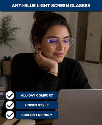 AK Kisten Basics Anti Blue Light Glasses Grey Transparent