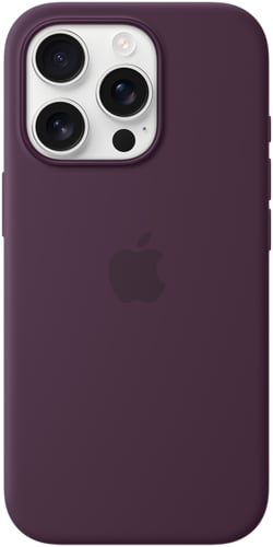 Apple iPhone 16 Pro Silicone MS Backcover Plum