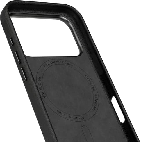 Vonmählen iPhone 17 Pro Max Like Leather Backcover Black