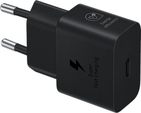 Samsung 220V USB C fast charging 25W PD Charger Black