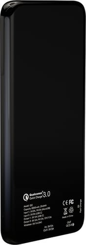 Andi Be Free Wireless Fast Charging Powerbank Black 8000mAh