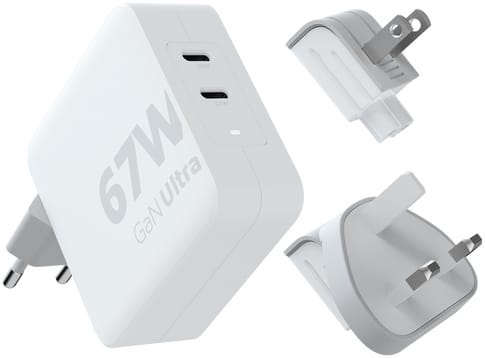 Xtorm GAN Charger XVC2067 2-port with cable white