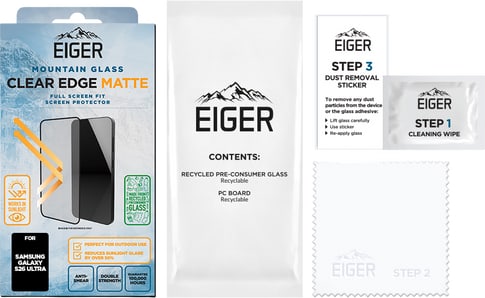 Eiger Galaxy S26 Ultra Clear Edge 3D Glass Matt Screen Protector