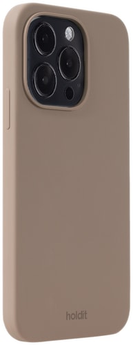 Holdit iPhone 15 Pro Silicone Backcover Mocha Brown