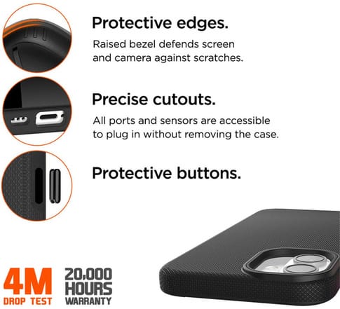 Eiger Northcase  Backcover iPhone 16 Black (b2b)