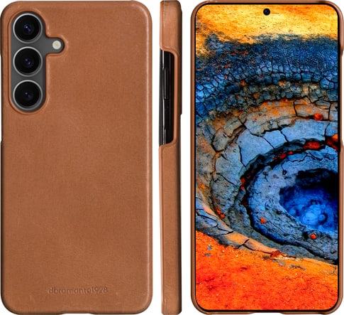 dbramante1928 Galaxy S25 Lynge Bookcover Tan
