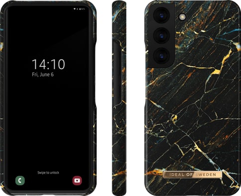 iDeal of Sweden Galaxy S22 Cover Marble Black