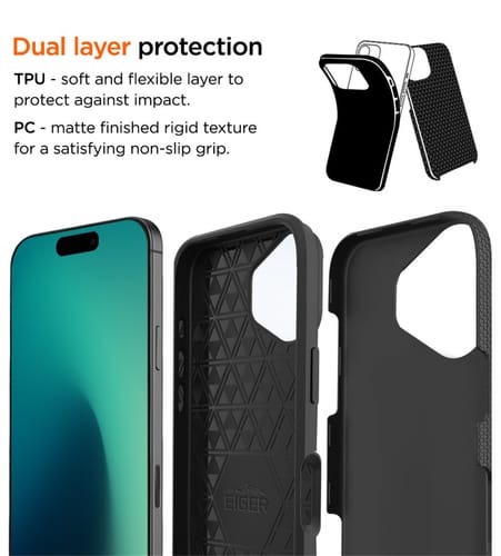 Eiger iPhone 17 North Case Schwarz Black (b2b)
