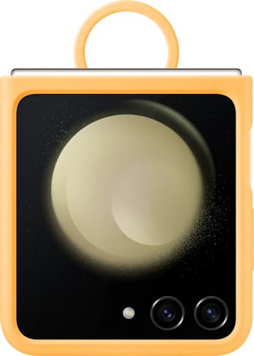 Samsung Galaxy Z Flip5 Ring Silicone Backcover Apricot