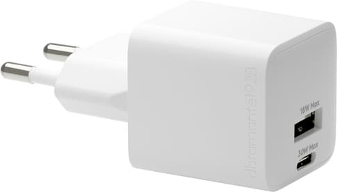 dbramante1928 220V USB-C 30W + USB-A 18W Charger White