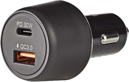 nedis Car Charger 12-24V 2x USB A/USB C 30W black