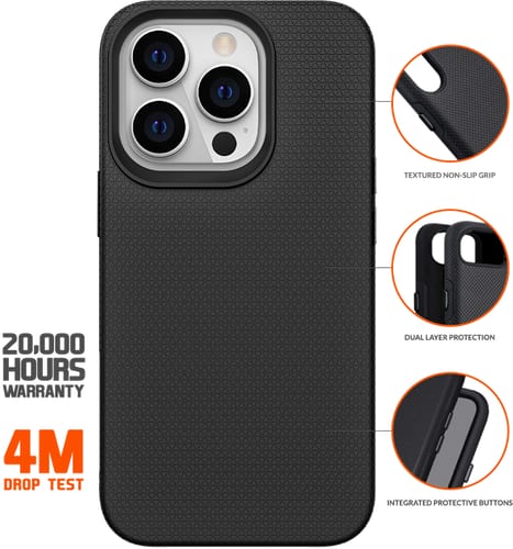 Eiger iPhone 14 Pro Avalanche 360 Case black