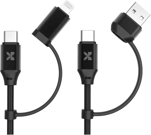 Kisten Basics Nylon Cable 4 in 1 Black (3m)