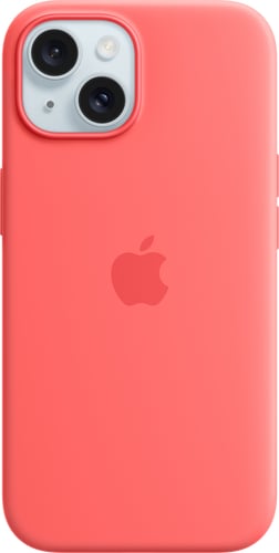 Apple iPhone 15 Silicone Case with MagSafe Guava