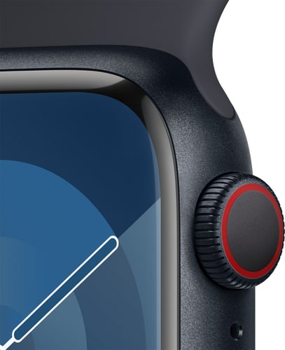 Apple Watch Series 9 GPS + Cell 41mm Midn Alu Midn SB M/L