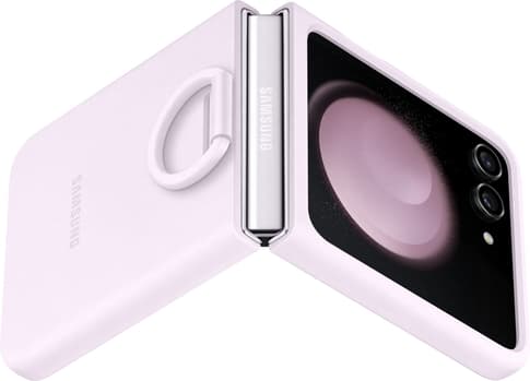 Samsung Galaxy Z Flip5 Ring Silicone Backcover Lavender