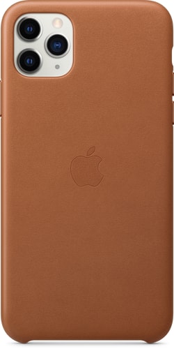 Apple iPhone 11 Pro Max Leather Backcover saddle brown