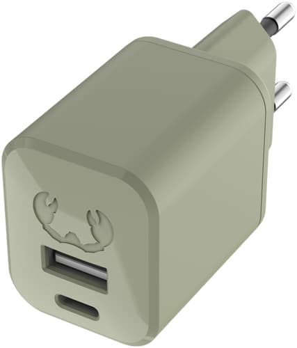 Fresh'N Rebel Mini Charger USB C + A 30W Dried Green