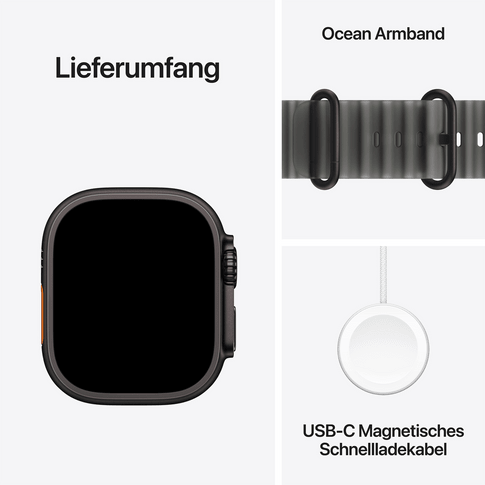 Apple Watch Ultra 4 GPS+Cell 49mm Black Titan w TrBlack OB