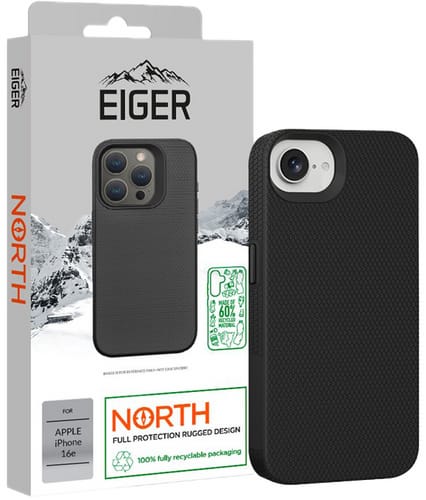 Eiger Apple iPhone 16e North Backcover Black (b2b)
