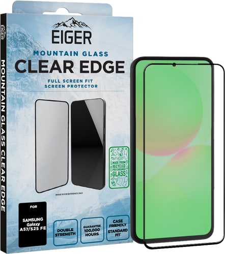 Eiger Galaxy A57/S25 FE Clear Edge 3D Glass Screen Protector
