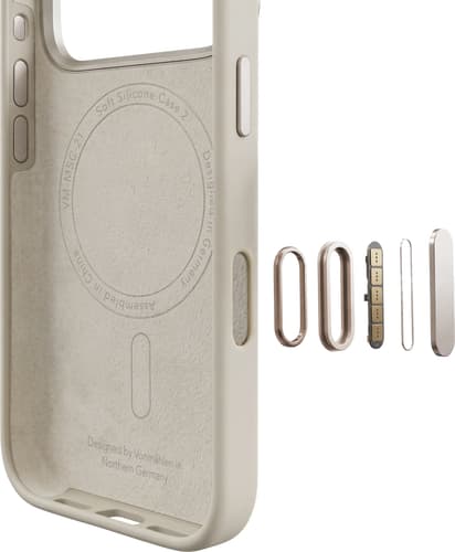 Vonmählen Soft Silicone Case iPhone 18 Pro Cream