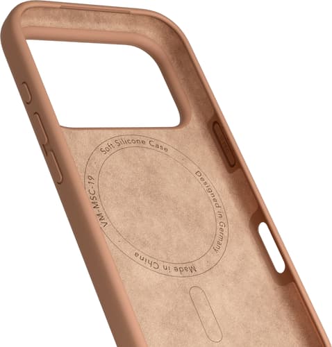 Vonmählen iPhone 17 Pro Silicone Backcover Dark Cream