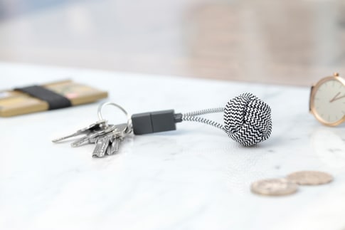 Native Union Key Data Cable USB A to Lightning Zebra