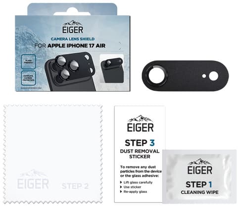 Eiger iPhone 17 Air Mountain Glas Camera Protector