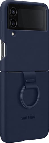 Samsung Galaxy Z Flip4 Backcover Ring Silicon navy blue