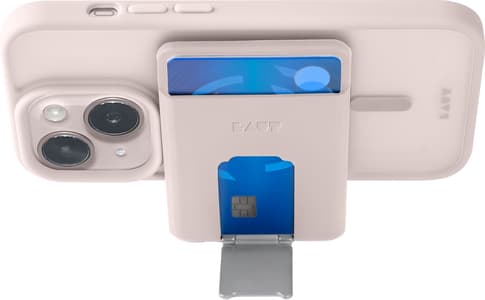 LAUT Flexi Prop Mag Wallet with MagSafe pink