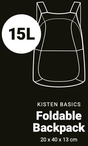 Kisten Basics Foldable Backpack Black