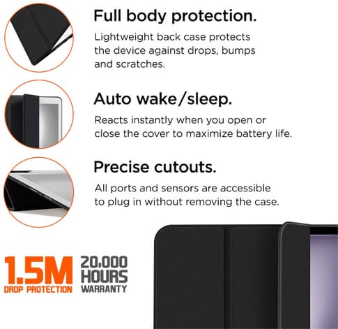 Eiger iPad Air 11" / Pro 11" Storm 250m Bookcover Black (b2b)