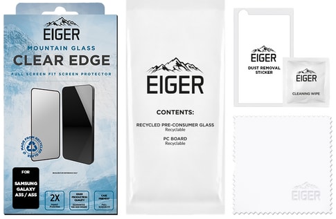 Eiger Galaxy A35 / A55 Screen Protector Edge Mountain