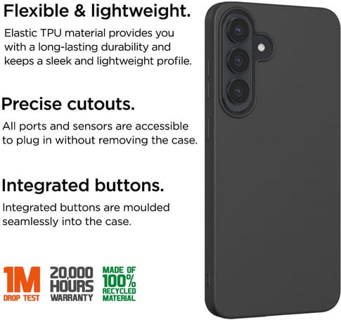 Eiger Galaxy S26 TPU Grip Case black (b2b)
