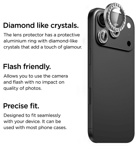 La Lumière iPhone 17 Pro/17 Pro Max Camera Protector Silver