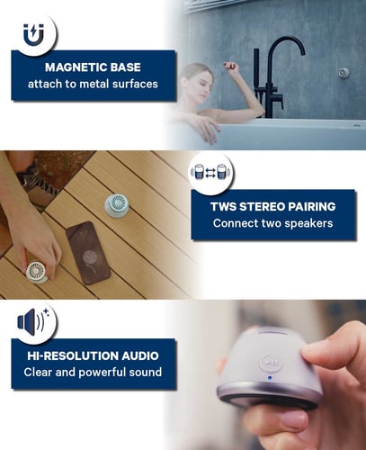 REMAX wasserabweisender, tragbarer, magnetischer Lautsprecher