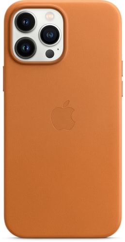 iPhone 13 Pro Max Leather Backcover with MagSafe Golden