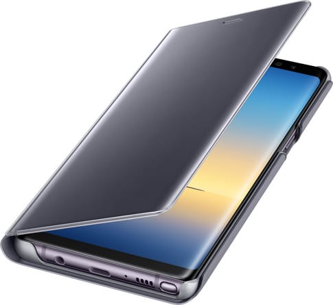 Samsung Galaxy Note8 Clear View Flip-Cov orchid gray