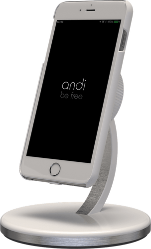 Andi Be Free Wireless Desktop Charger 15W White