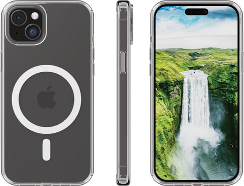 dbramante1928 iPhone 15 Iceland Ultra D3O MagSafe Bookcover clear
