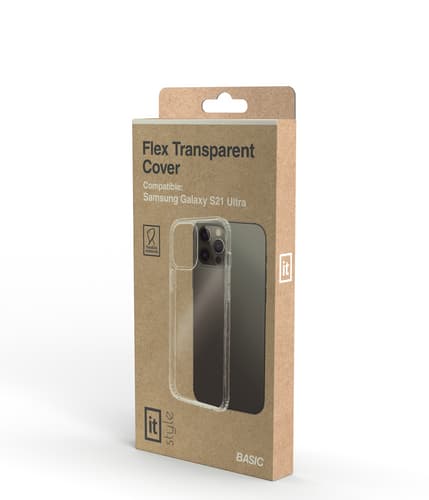 itStyle Basic Galaxy S21 Ultra Silicon Case transparent