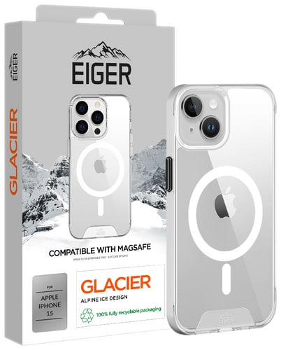 Eiger iPhone 15 Glacier Backcover with MagSafe transparent