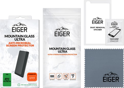 Eiger iPhone 17e/16e/14/13/13 Pro Ultra 2.5D Glass Screen P