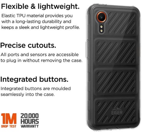 Eiger Galaxy Xcover 7 Grip Backcover Clear (b2b)