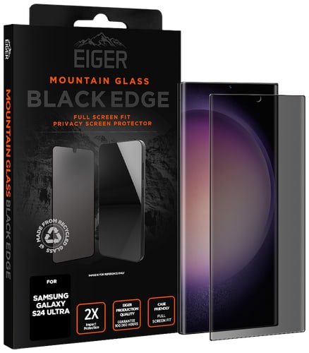 Eiger Galaxy S24 Ultra Displayschutzfolie Edge Mountain Glas
