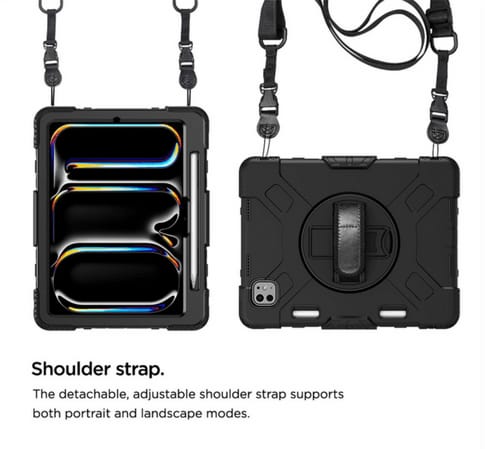 Eiger iPad Pro 11'' (2024) Peak 500 Outdoor Backcover Black (b2b)